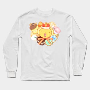 Cardcaptor Sakura Sweets with Cerberus/Keroberos Long Sleeve T-Shirt